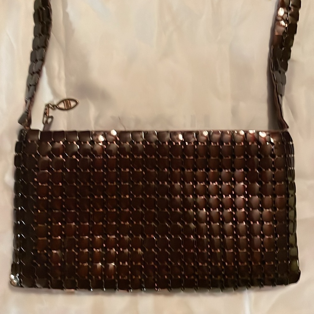 Marlo brown metallic purse​